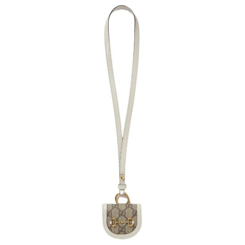 GUCCI Canvas Headphone Accessories Women's Beige