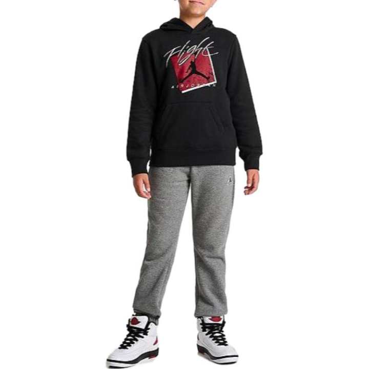 Jordan Jordan Sweatshirt FLIGHT SPRAY PULLOVER HOODIE Black Kids'