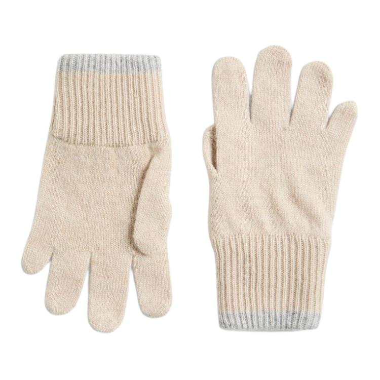Brunello Cucinelli Cashmere Knit Gloves Kids' Beige