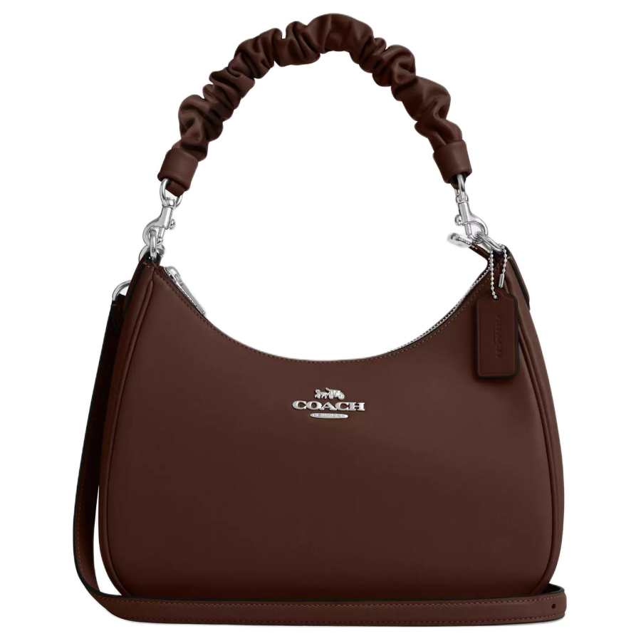 COACH Teri Leather Hobo Bag Handbag Large Women's Maple