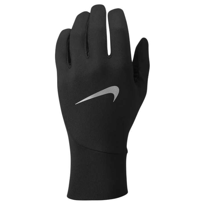 Nike Nike Polyester, Elastane, Nylon, Polyurethane, Polyester Gloves Men's Black