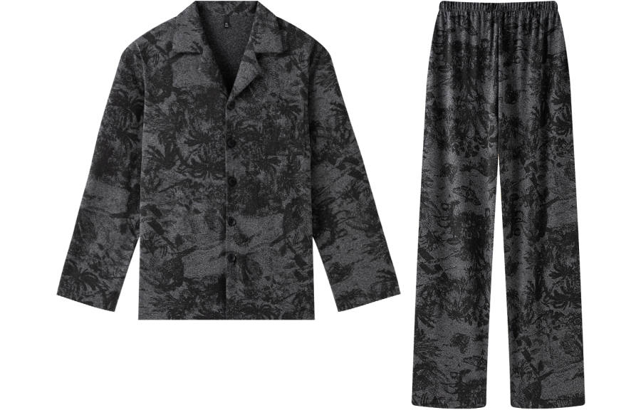 Gongdie Pajama Set Men's Dark Gray