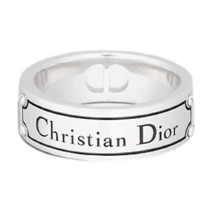 DIOR DIOR Sterling Silver Rings Men's Silver