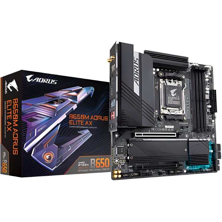 GIGABYTE AMD B650M AORUS ELITE AX+Ryzen 7500F Bluetooth Supported CPU Motherboard Kits