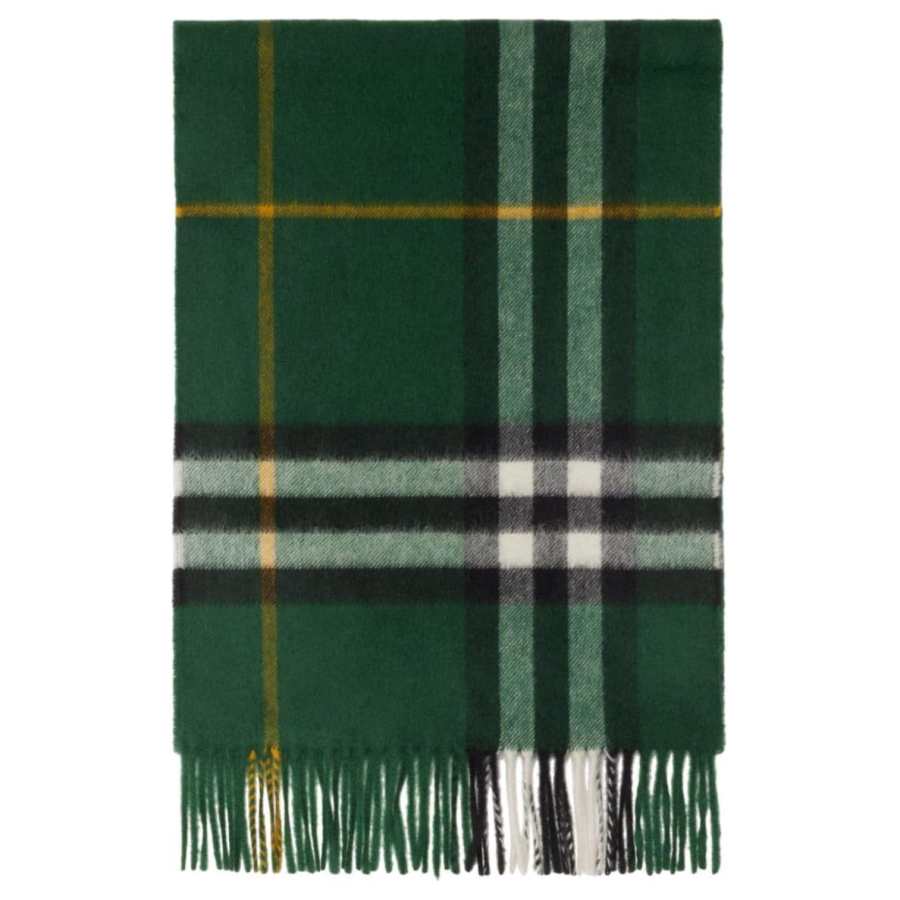 Burberry Burberry Checkered Fringed Scarf