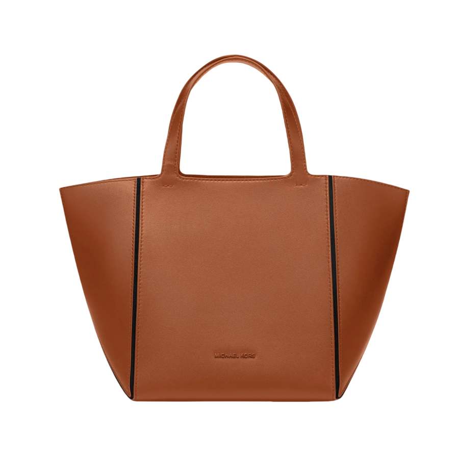 MICHAEL KORS Cow Leather Tote Bag, Shopping Bag, Handbag Medium Women's Brown