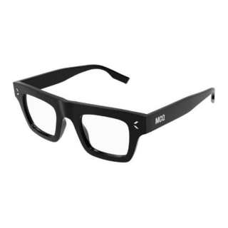McQ Alexander McQueen Recycled Plastic Square Prescription Glasses Men's Black