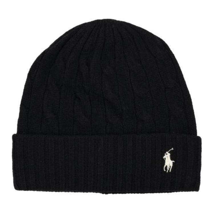 Ralph Lauren Polo Ralph Lauren Logo Embroidered Cable Knit Beanie