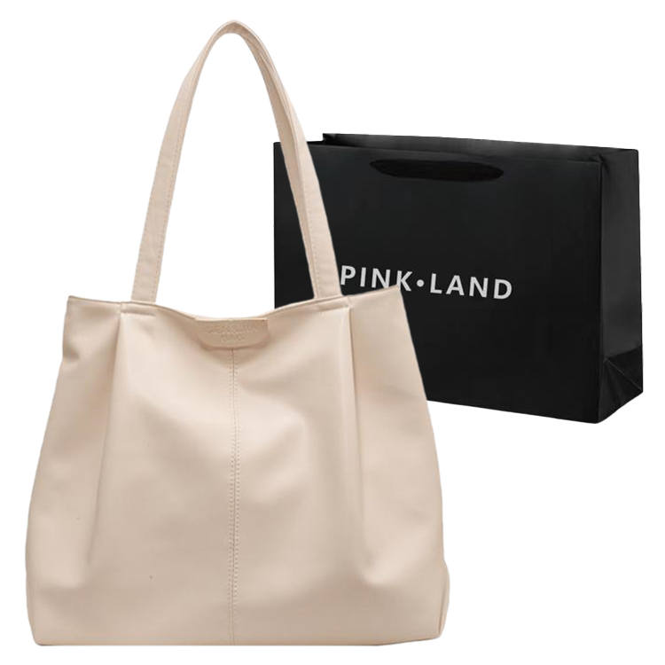 PINK·LAND Pu Shoulder Bag Regular Women's Ecru/Black/Pink/Brown