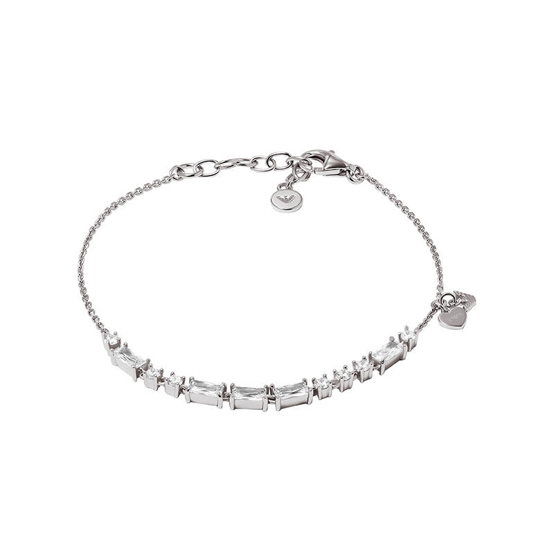 EMPORIO ARMANI Sterling Silver Station Bracelet