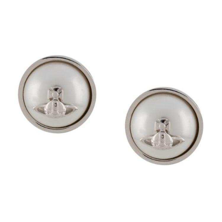 Vivienne Westwood Brass Stud Earrings Women's Silver