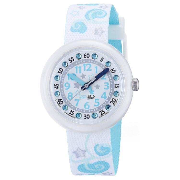SWATCH Kids Flik Flak Feifei Series 36mm White Watch FTNP005-STD