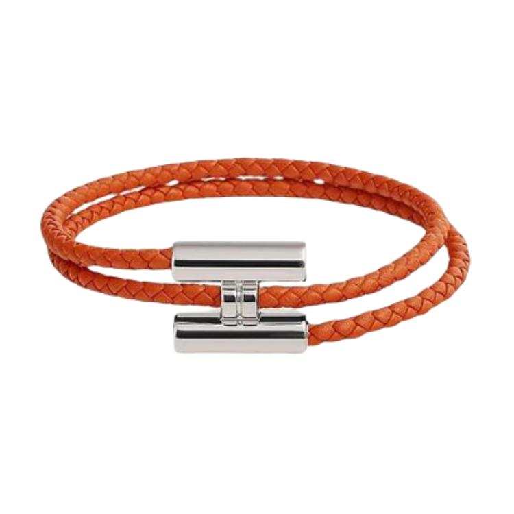 HERMES HERMES Swift Leather Bracelets Men's Multicolor