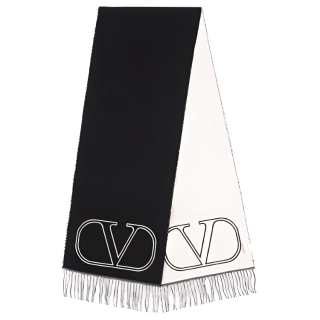 Valentino Fringed Edge Scarf