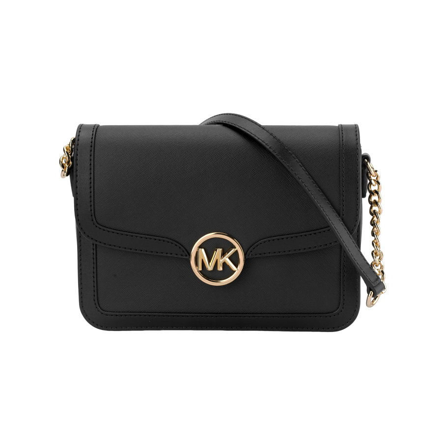 MICHAEL KORS Coated Canvas With Polyester Crossbody Bag, Shoulder Bag Medium Women's Black