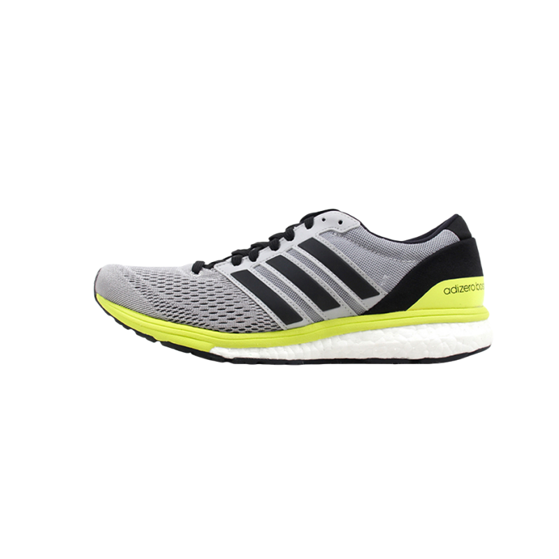 Adidas Adidas Adizero Boston 6 Slip Resistant Abrasion Resistant Low top Casual Running Shoes Women's Gray