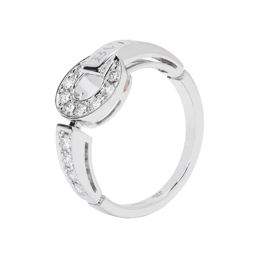 BVLGARI Pre Owned 2010s 18kt White Gold BVLGARI Diamond Ring