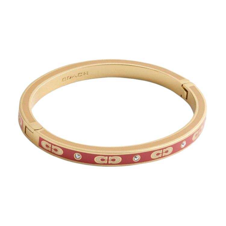 COACH COACH Glass Enamel Bangles Unisex Gold