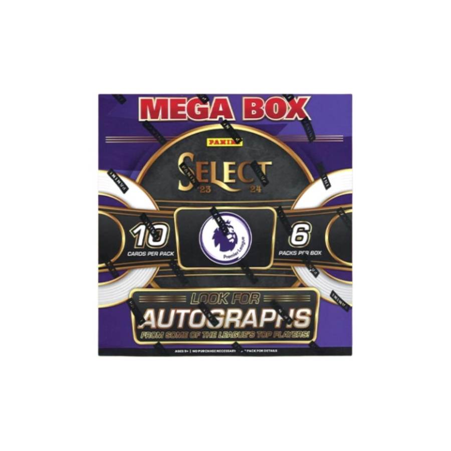 PANINI 23 24 Premier League Mega Box Select Soccer Ball, Collectible Card, Player Cards Sports Cards Whole Box