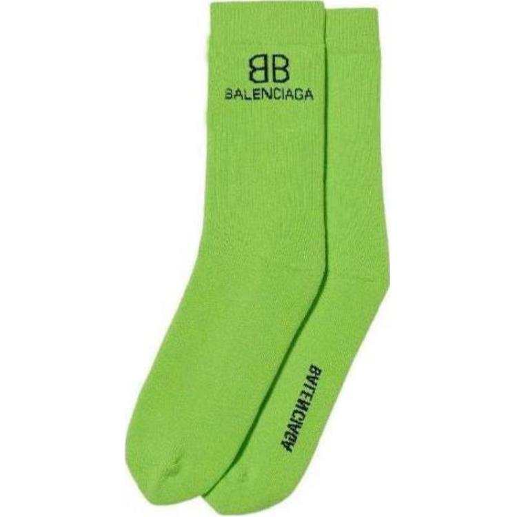 Balenciaga Knee High Socks Men's 1 Pack Green
