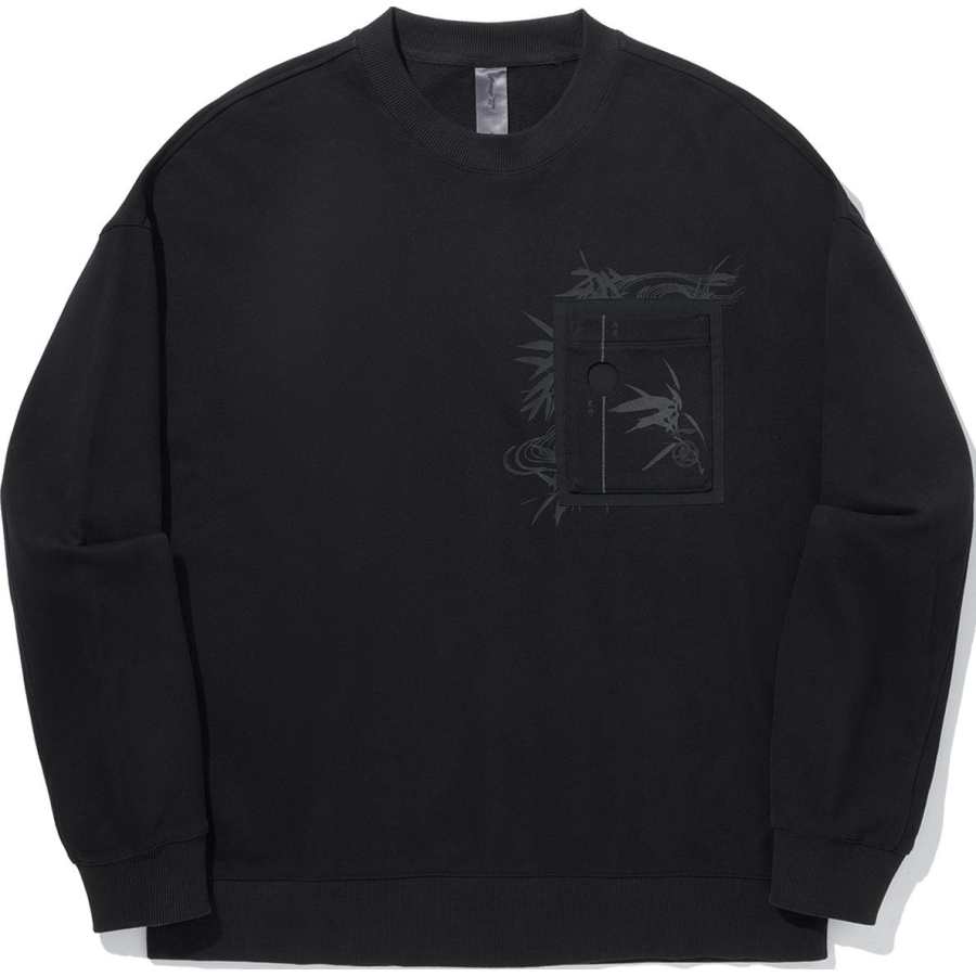 Li-Ning Li Ning x CHENGLONG,LIANMINGKUAN Sweatshirt Men's Black