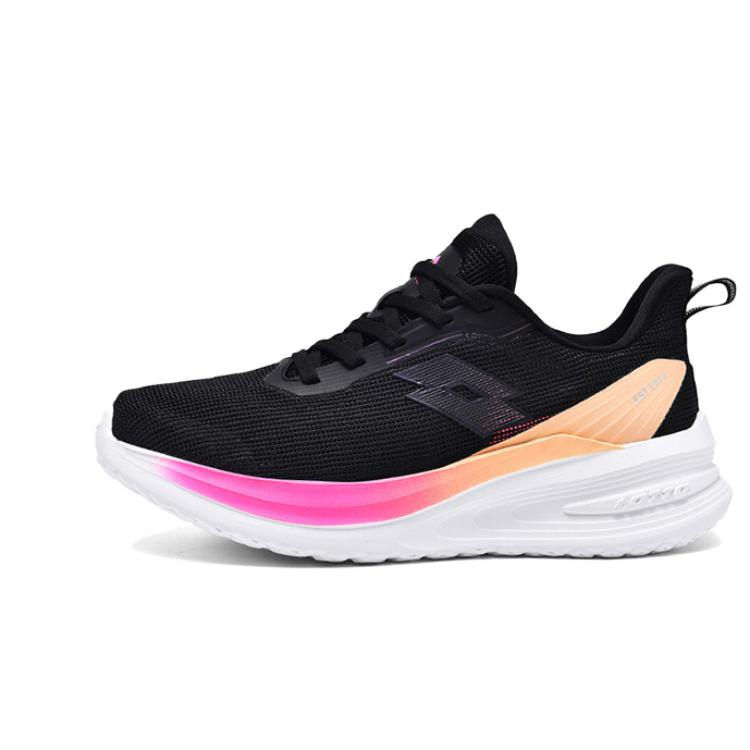 LOTTO Slip Resistant Abrasion Resistant Low top Running Shoes Women's Black