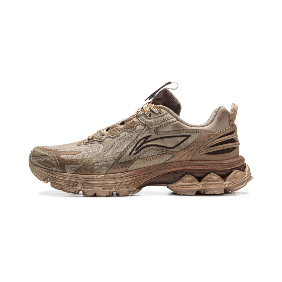 Li-Ning Li Ning Fuyao 2.0 Trail Fabric Slip Resistant Abrasion Resistant Support Low top Rubber+EVA Running Shoes Men's Gray