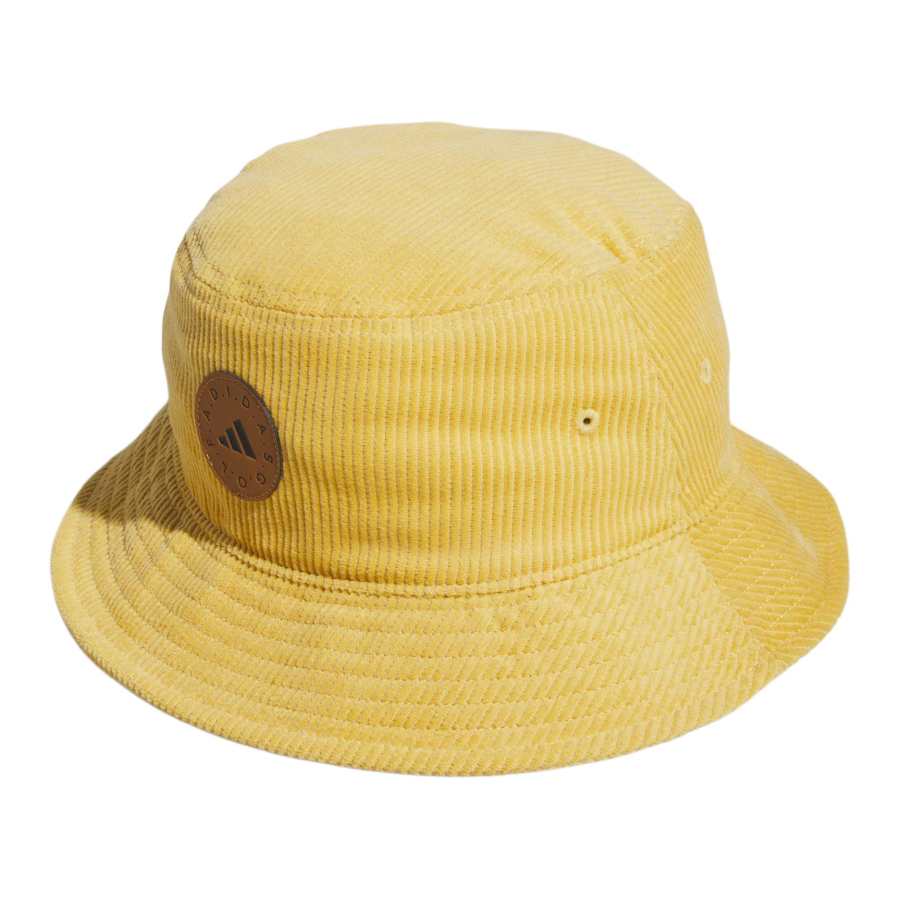 Adidas Adidas Brand Logo Corduroy Bucket Hats Women's Light Yellow