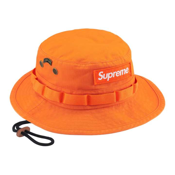 Supreme Supreme Cotton Bucket Hats Unisex Orange