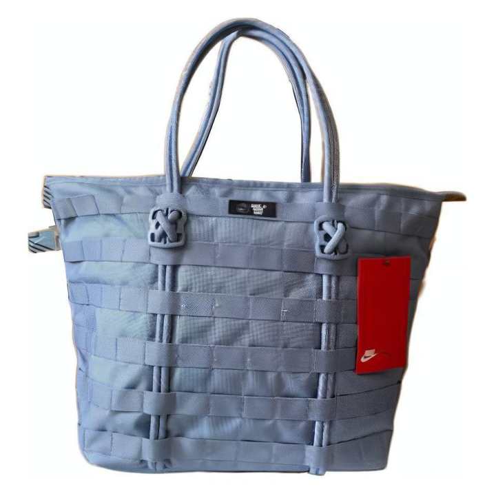 Nike Nike Woven Polyester Tote Bag, Shopping Bag, Handbag Regular Women's Blue