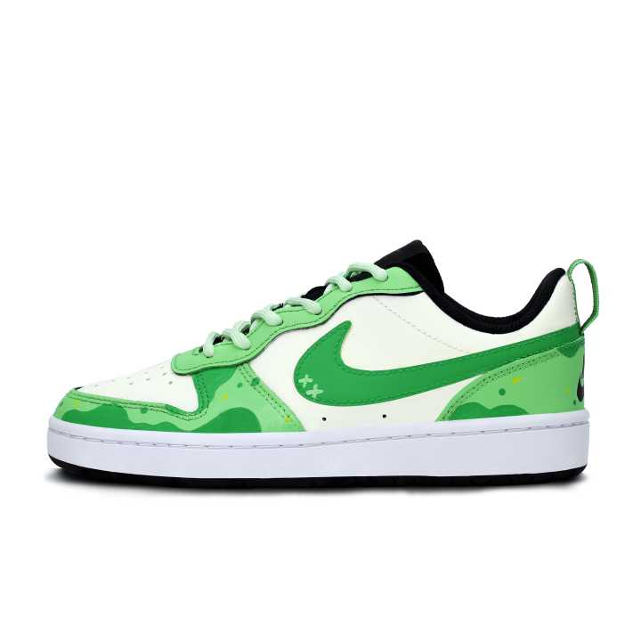 Nike Nike Court Borough Slip Resistant, Abrasion Resistant, Breathable Low top Kids' Skateboarding Shoes White Green
