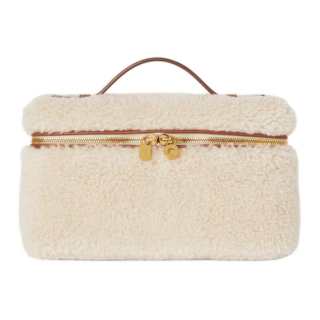 Loro Piana Cashmere And Mulberry Silk Handbag Women's Ancient Paper