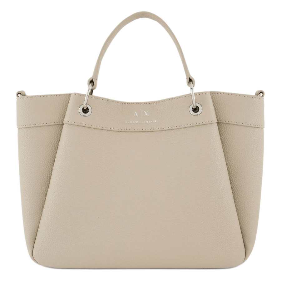 ARMANI EXCHANGE ARMANI EXCHANGEAE Polyurethane Tote Bag, Shopping Bag, Shoulder Bag, Handbag Women's Beige