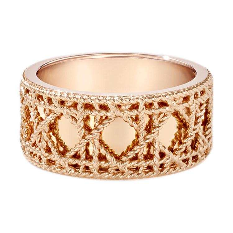 DIOR DIOR 18K Gold Rings Unisex Rose