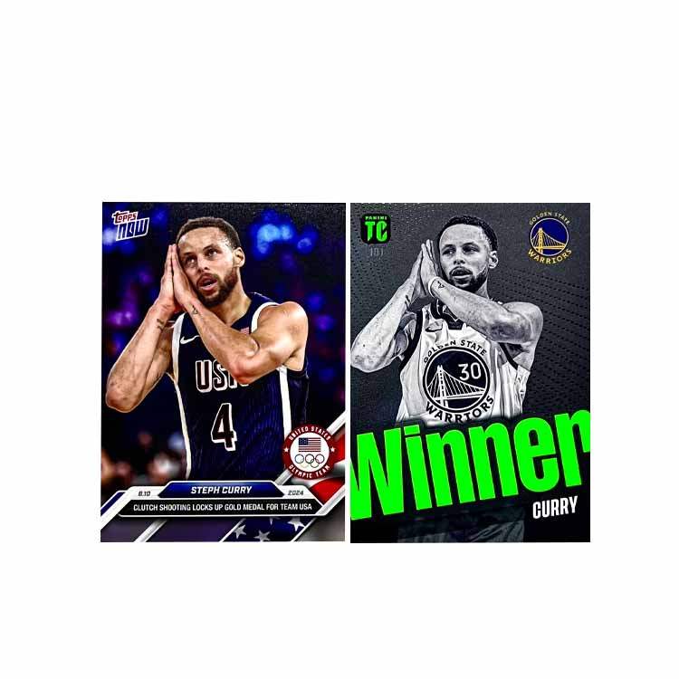 PANINI 2024 Basketball NBA Topps Curry Star Card, National Team Edition, Good Night Paris, Boston