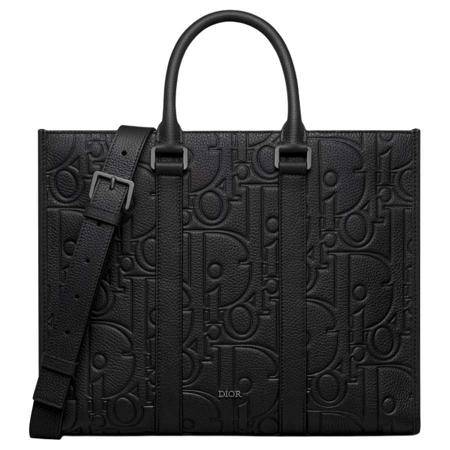 DIOR DIOR Cow Leather Handbag Medium Men's Black