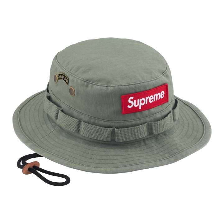 Supreme Supreme 100% Cotton Fabric Bucket Hats Unisex Green