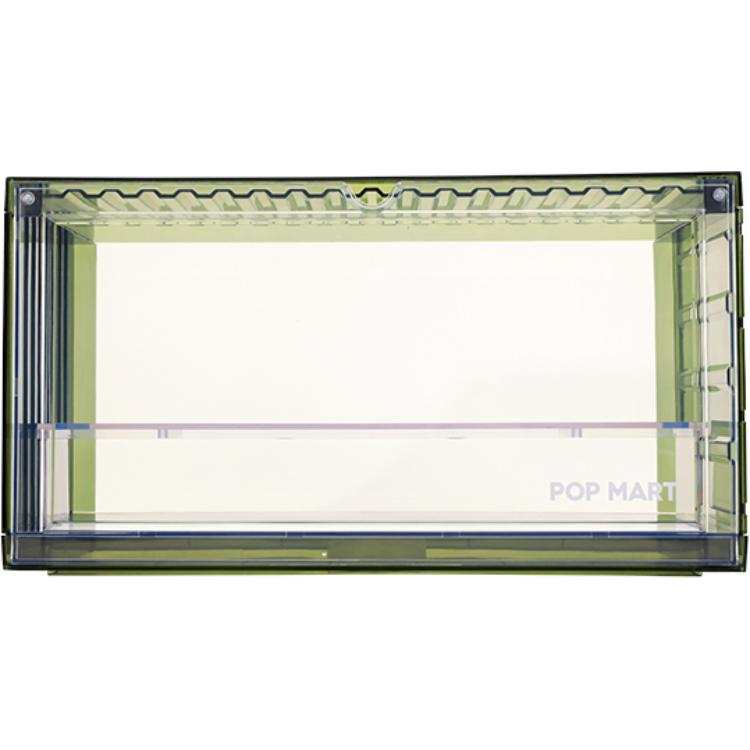 POP MART POP MART Interlocking Display Case Cute HD Transparent Green Model Accessories