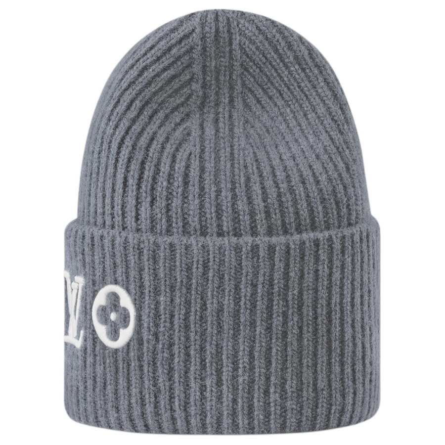 LOUIS VUITTON HEADLINE Sheep Wool Beanies Women's Gray