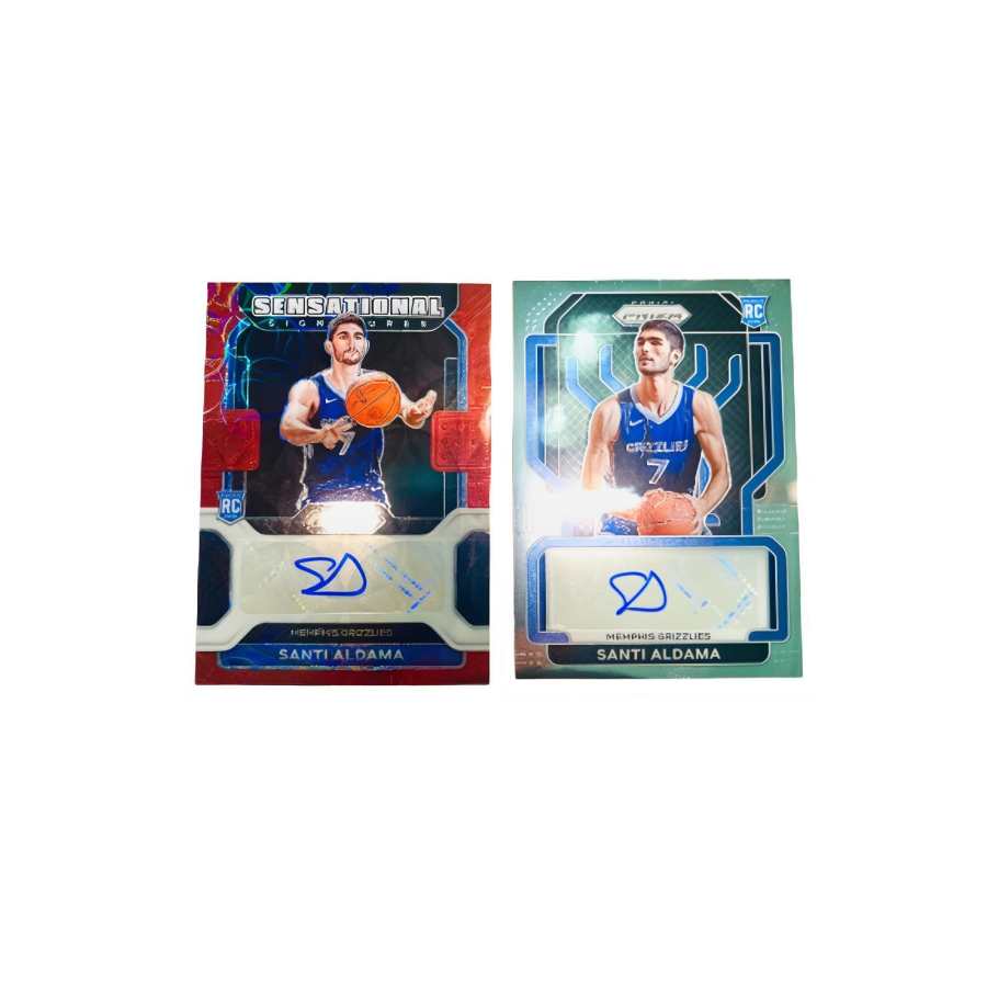 PANINI Santi Aldama, Star Card, Card Pass Sports Cards 2 Pcs