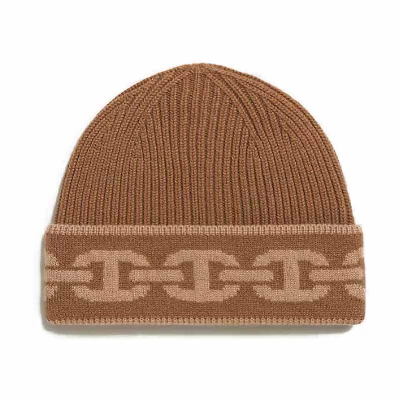 HERMES Heaven Cashmere Beanies Women's Chestnut