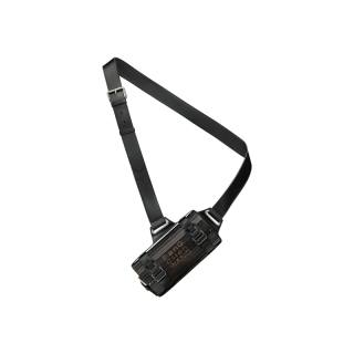 Feng Chen Wang Ebony Wood Artificial Leather Crossbody Bag Unisex Black