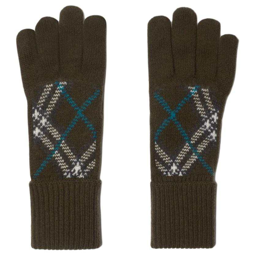 Burberry Burberry Checked Knitted Golves
