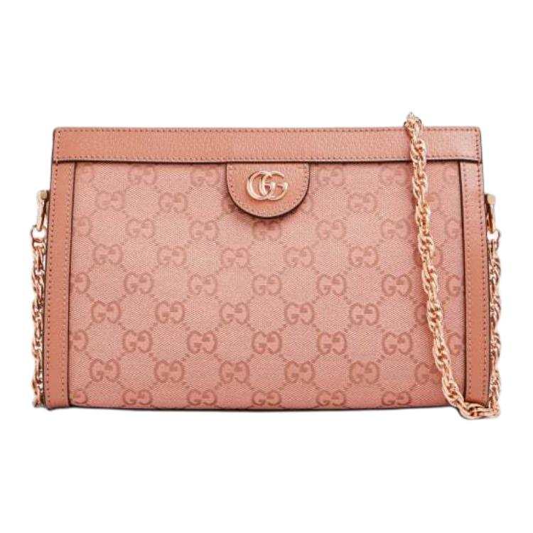 GUCCI GUCCI Ophidia Canvas Crossbody Bag, Shoulder Bag Small Women's Pink