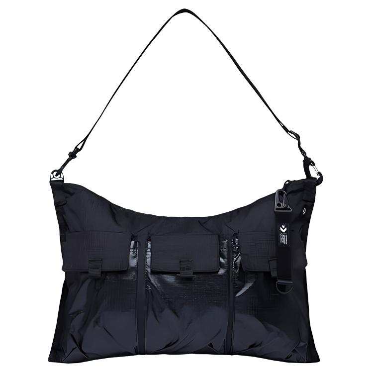 Converse Nylon Fabric Crossbody Bag, Shoulder Bag Unisex Ink Black