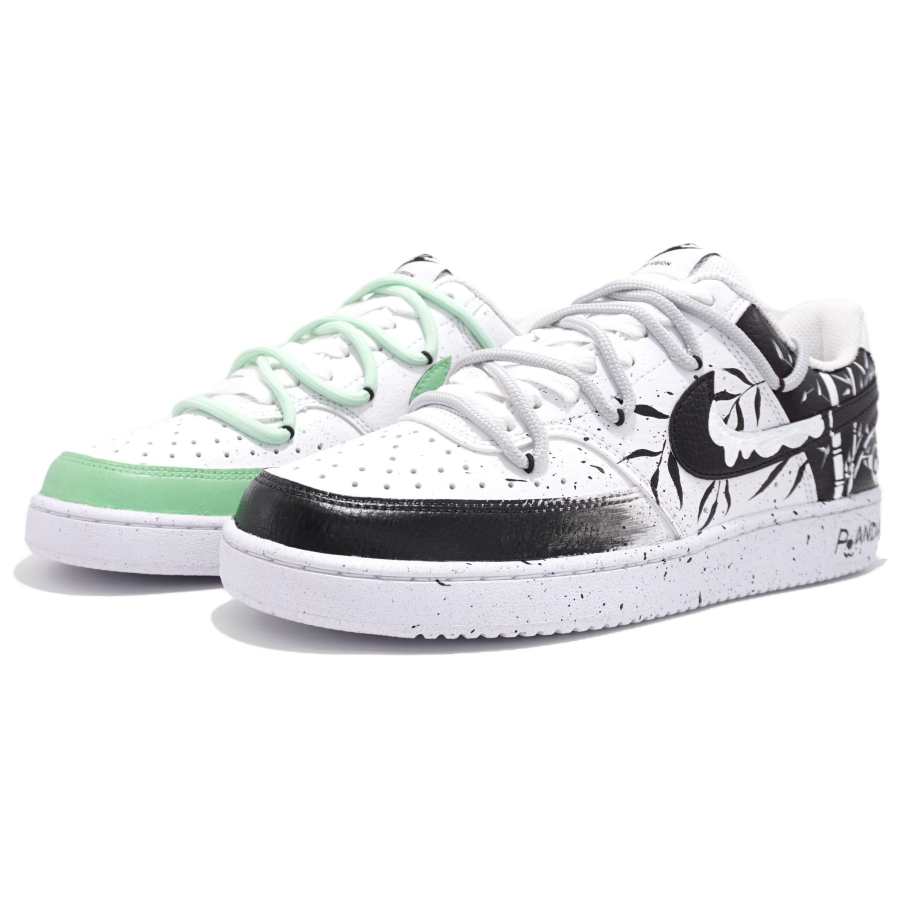 Nike Nike Court Vision 1 Encounter Bear And Transform Into Bamboo Slip Resistant Low top Skateboard Shoes Men's Black Green