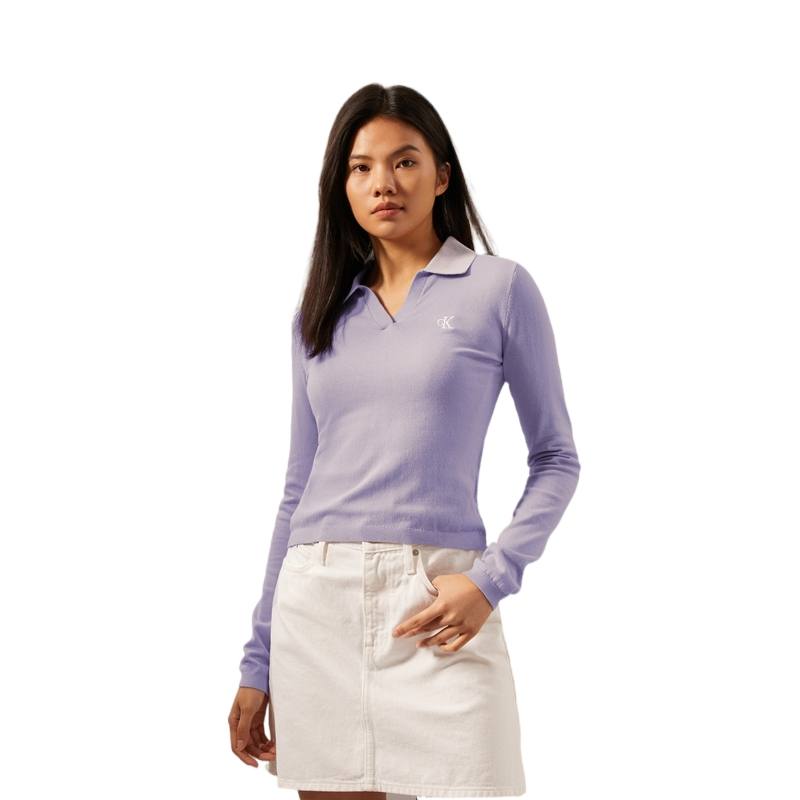 Calvin Klein Knitwear Women's Polo Collar Moderate