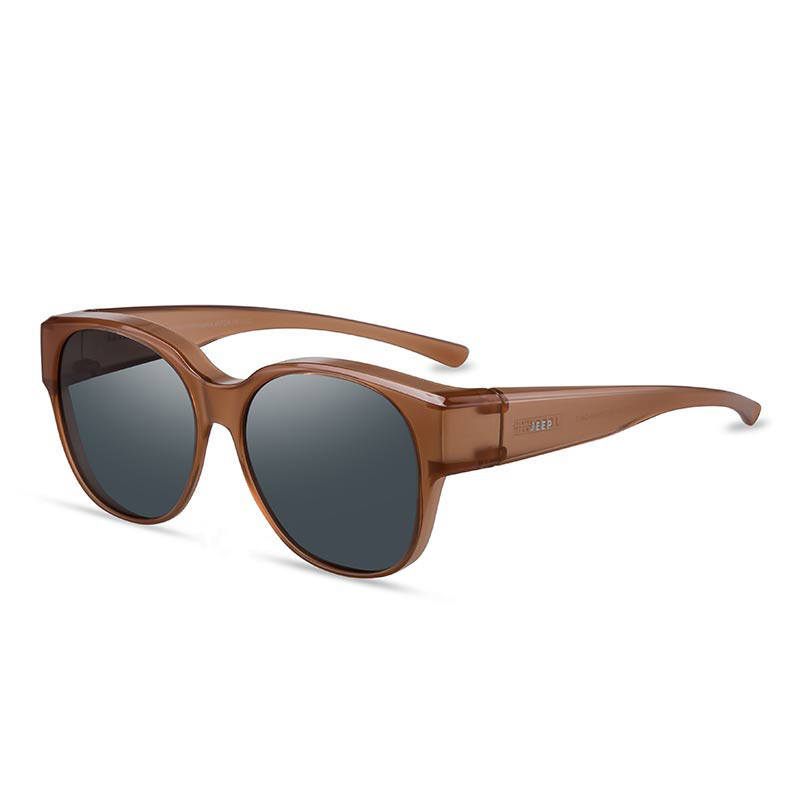 Jeep Jeep TR/Memory Plastic Round Sunglasses Unisex