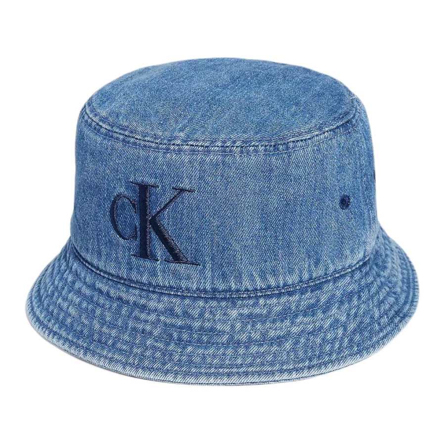 CALVIN KLEIN Cotton Bucket Hats Unisex Dark Blue