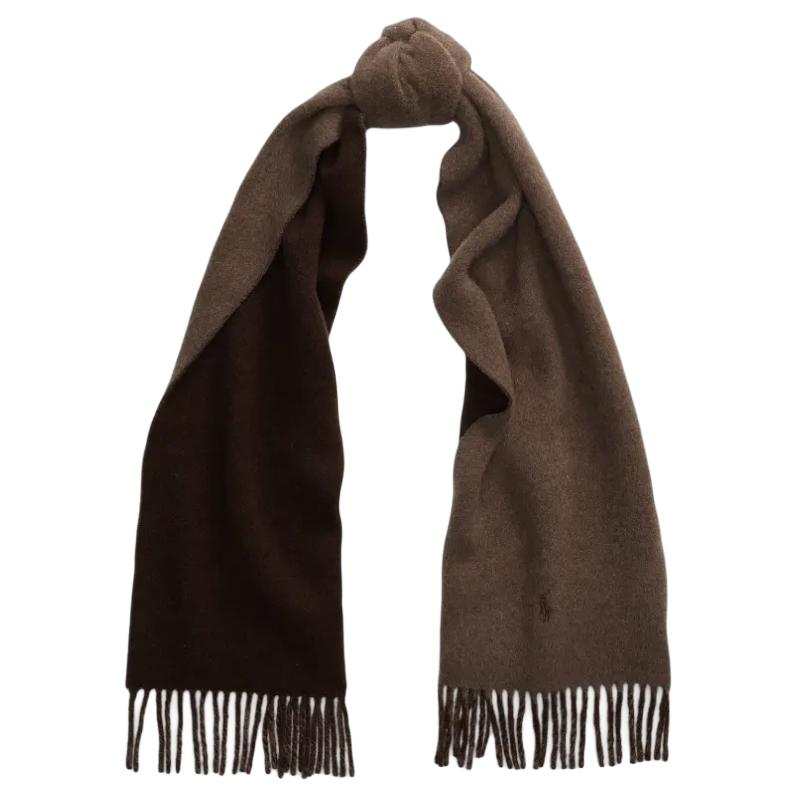 Polo Ralph Lauren Wool Knit Scarves Men's Brown